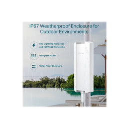 Borne d'accès sans fil - Wi-Fi 6 - 2.4 GHz, 5 GHz - géré par le Cloud - montage sur mur - sur p... (EAP610-OUTDOOR)_5