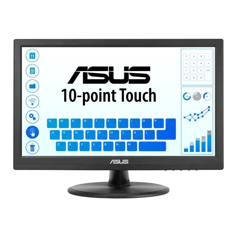 ASUS VT168HR - Écran LED - 15.6" - écran tactile - 1366 x 768 WXGA @ 60 Hz - TN - 220 cd - m² - 400... (90LM02G1-B04170)_1