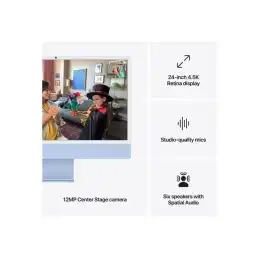 Tout-en-un M4 - RAM 16 Go - SSD 256 Go - Apple M4 8-core - IEEE 802.11ax (Wi-Fi 6E), Bluetooth 5.3 -... (MWUF3FN/A)_8