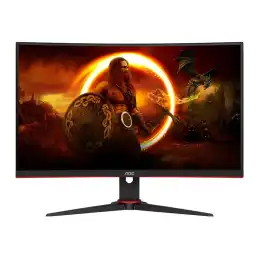 AOC Gaming - Écran LED - jeux - incurvé - 24" (23.6" visualisable) - 1920 x 1080 Full HD (1080p) @ 165 H... (C24G2AE/BK)_2