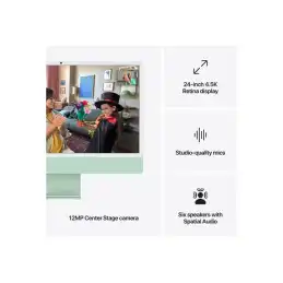 Tout-en-un M4 - RAM 16 Go - SSD 256 Go - Apple M4 8-core - IEEE 802.11ax (Wi-Fi 6E), Bluetooth 5.3 -... (MWUE3FN/A)_8