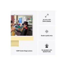 Tout-en-un M4 - RAM 16 Go - SSD 256 Go - Apple M4 10-core - Gigabit Ethernet, IEEE 802.11ax (Wi-Fi 6E), B... (Z1EK)_6