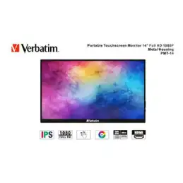 Verbatim MONITEUR TACTILE PORTABLE 14¨ Full HD 1080p PM14-IPS-1000:1-HDMI, 2xUSB-C-haut-parleurs (49591)_11