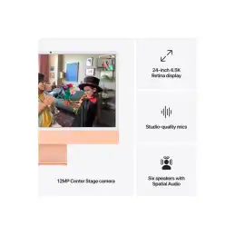 Tout-en-un M4 - RAM 16 Go - SSD 256 Go - Apple M4 8-core - IEEE 802.11ax (Wi-Fi 6E), Bluetooth 5.3 - macO... (Z1E8)_5