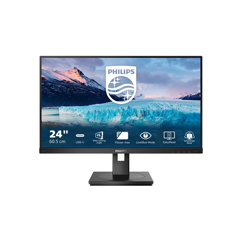 Écran LED - 24" (23.8" visualisable) - 1920 x 1080 Full HD (1080p) @ 75 Hz - IPS - 300 cd - m² - 1000... (243S1/00)_1