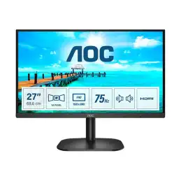 AOC - Écran LED - 27" - 1920 x 1080 Full HD (1080p) @ 75 Hz - VA - 250 cd - m² - 4000:1 - 4 ms - HDMI, VGA -... (27B2AM)_1