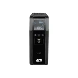 APC Back-UPS Pro - Onduleur - CA 220-240 V - 720 Watt - 1200 VA - USB - connecteurs de sortie : 8 - noir (BR1200SI)_2