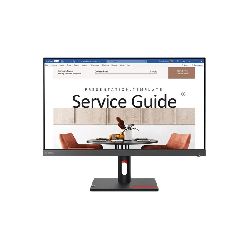 Écran LED - 24" (23.8" visualisable) - 1920 x 1080 Full HD (1080p) - IPS - 250 cd - m² - 1300:1 - 4... (63DEKAT3EU)_1