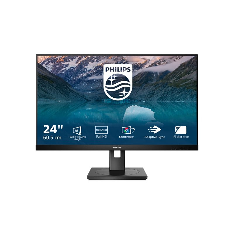 S Line - écran LED - 24" (23.8" visualisable) - 1920 x 1080 Full HD (1080p) @ 75 Hz - VA - 300 cd ... (242S9JML/00)_1