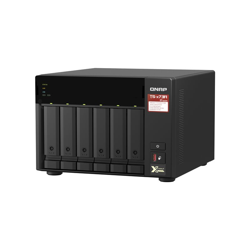 Serveur NAS - 6 Baies - SATA 6Gb - s - RAM 8 Go - Gigabit Ethernet - 2.5 Gigabit E... (K/TS-673A-8G+6XHDWQ140UZSVA)_1