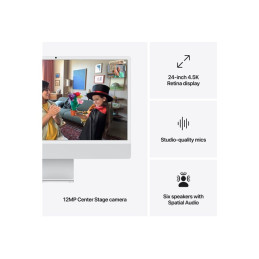 Tout-en-un M4 - RAM 16 Go - SSD 256 Go - Apple M4 10-core - Gigabit Ethernet, IEEE 802.11ax (Wi-Fi 6... (MWUU3FN/A)_7