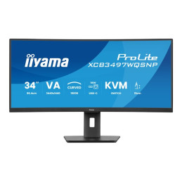 Écran LED - incurvé - 34" - 3440 x 1440 UWQHD @ 120 Hz - VA - 350 cd - m² - 3000:1 - 0.4 ms - ... (XCB3497WQSNP-B1)_1