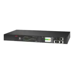 APC - Commutateur de transfert automatique (rack-montable) - CA 230 V - 3840 VA - monophasé - USB, Ethernet... (AP4422A)_1