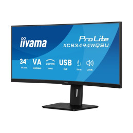 Écran LED - incurvé - 34" - 3440 x 1440 UWQHD @ 120 Hz - VA - 350 cd - m² - 3000:1 - 0.4 ms - H... (XCB3494WQSU-B1)_2