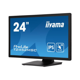 Écran LED - 24" (23.8" visualisable) - écran tactile - 1920 x 1080 Full HD (1080p) - IPS - 400 cd ... (T2452MSC-B1)_2