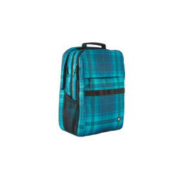 Campus XL - sac à dos pour ordinateur portable - 16.1" - bleu plaid écossais (7J594AA)_8