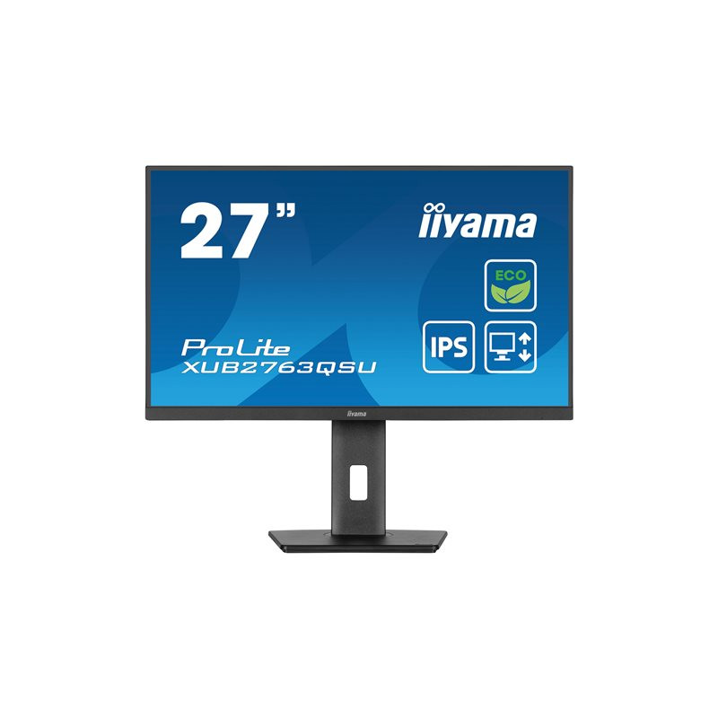 Écran LED - 27" - 2560 x 1440 QHD @ 100 Hz - IPS - 350 cd - m² - 1500:1 - 2 ms - HDMI, DisplayPo... (XUB2763QSU-B1)_1