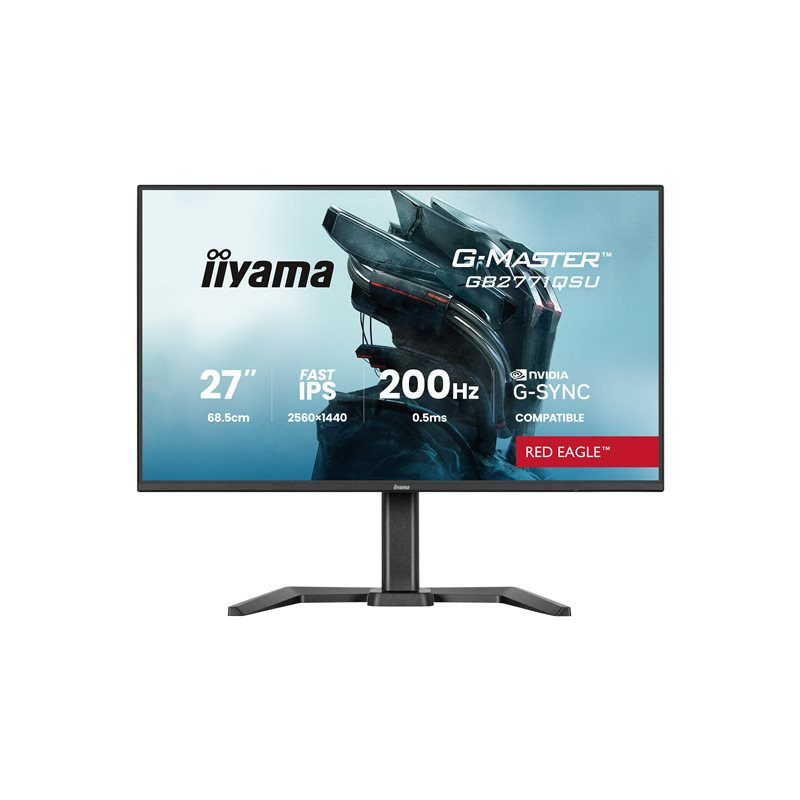 iiyama G-MASTER Red Eagle - Écran LED - 27" - 2560 x 1440 QHD @ 200 Hz - IPS - 350 cd - m² - 1200... (GB2771QSU-B1)_1