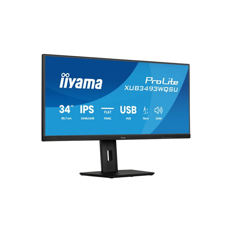 Écran LED - 34" - 3440 x 1440 UWQHD @ 120 Hz - IPS - 400 cd - m² - 1000:1 - 1 ms - 2xHDMI, Disp... (XUB3493WQSU-B6)_1