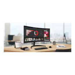 Écran LED - incurvé - 34" - 3440 x 1440 WQHD @ 100 Hz - VA - 300 cd - m² - 3000:1 - HDR10 - 5 ms - ... (34WR50QK-B)_9
