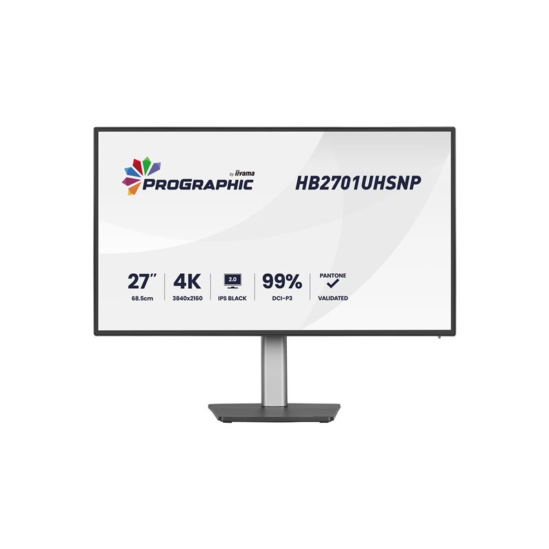 Écran LED - 27" - 3840 x 2160 4K @ 60 Hz - IPS Black 2.0 - 450 cd - m² - 3000:1 - 4 ms - HDMI, ... (HB2701UHSNP-B1)_1