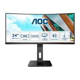 Écran LED - incurvé - 34" - 3440 x 1440 UWQHD @ 100 Hz - VA - 300 cd - m² - 3000:1 - 1 ms - 2xHDMI, Di... (CU34P2A)_1
