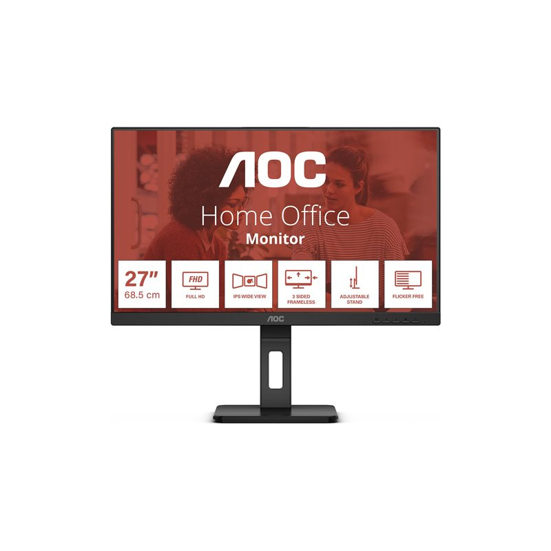 Écran LED - 27" - 1920 x 1080 Full HD (1080p) @ 75 Hz - IPS - 1000:1 - 4 ms - HDMI, VGA, DisplayPort -... (27E3QAF)_1