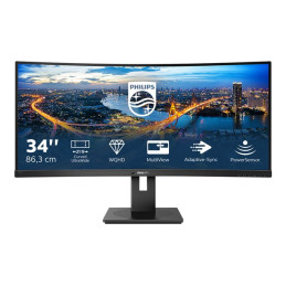 Écran LED - incurvé - 34" - 3440 x 1440 WQHD @ 100 Hz - VA - 300 cd - m² - 3000:1 - 5 ms - 2xHDMI, D... (345B1C/00)_1