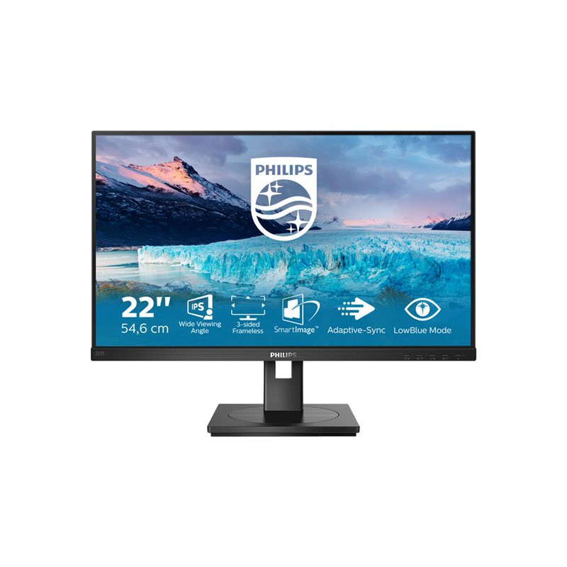 Écran LED - 22" - 1920 x 1080 Full HD (1080p) @ 75 Hz - IPS - 250 cd - m² - 1000:1 - 4 ms - HDMI, D... (222S1AE/00)_1