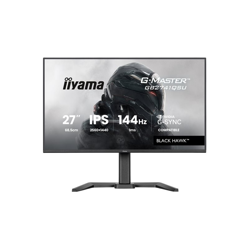 iiyama G-MASTER Black Hawk - Écran LED - jeux - 27" - 2560 x 1440 @ 144 Hz - IPS - 350 cd - m² - ... (GB2741QSU-B1)_1