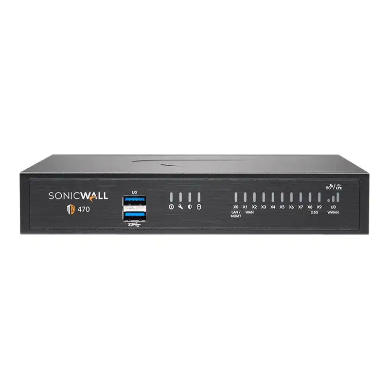 SonicWall TZ470 - Essential Edition - dispositif de sécurité - 1GbE, 2.5GbE - Programme SonicWALL Secur... (02-SSC-6797)_1