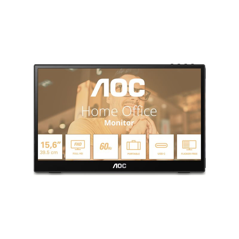 Écran LED - 16" (15.6" visualisable) - portable - 1920 x 1080 Full HD (1080p) @ 60 Hz - IPS - 250 cd - ... (16T3EA)_1