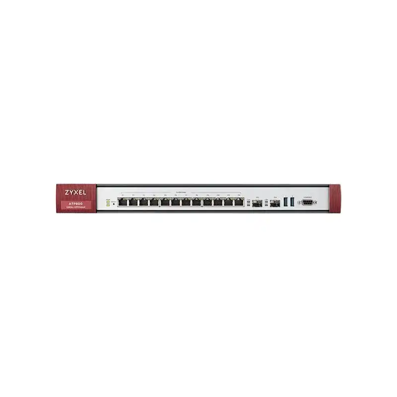 Zyxel ZyWALL ATP800 - Dispositif de sécurité - 12 ports - 1GbE - H.323, SIP - 1U - géré par le Cloud... (ATP800-EU0102F)_1