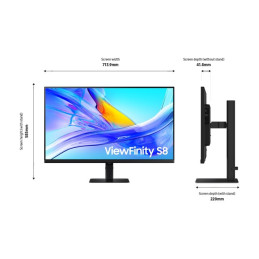 S80UD Series - écran LED - USB - 32" - 3840 x 2160 UHD @ 60 Hz - VA - 350 cd - m² - 3000:1 - HD... (LS32D800UAUXEN)_12