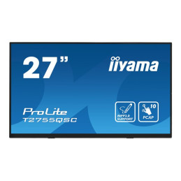 Écran LED - 27" - écran tactile - 2560 x 1440 WQHD @ 75 Hz - IPS - 400 cd - m² - 1000:1 - 5 ms - H... (T2755QSC-B1)_1