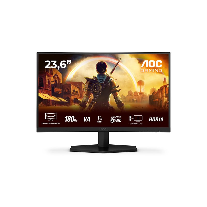 Écran LED - jeux - incurvé - 24" (23.6" visualisable) - 1920 x 1080 Full HD (1080p) @ 180 Hz - Fast VA... (C24G42E)_1