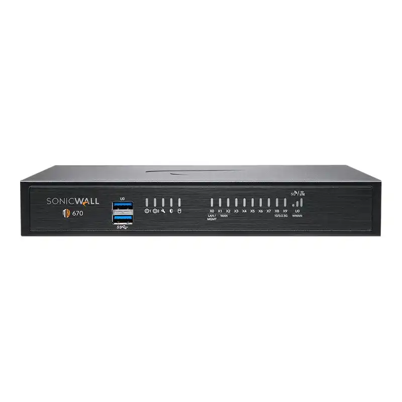 SonicWall TZ670 - Advanced Edition - dispositif de sécurité - 10GbE - Programme SonicWALL Secure Upgrad... (02-SSC-5685)_1