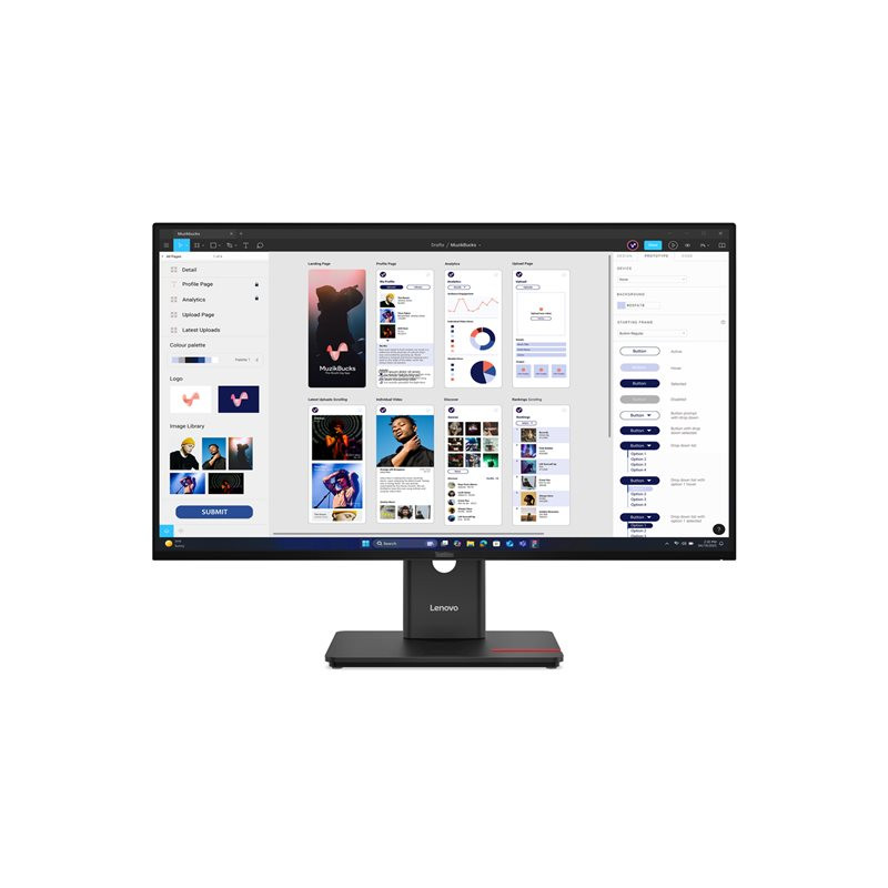 Écran LED - 32" (31.5" visualisable) - 3840 x 2160 4K @ 75 Hz - IPS - 350 cd - m² - 1500:1 - 4 ms -... (64B0GAT1EU)_1