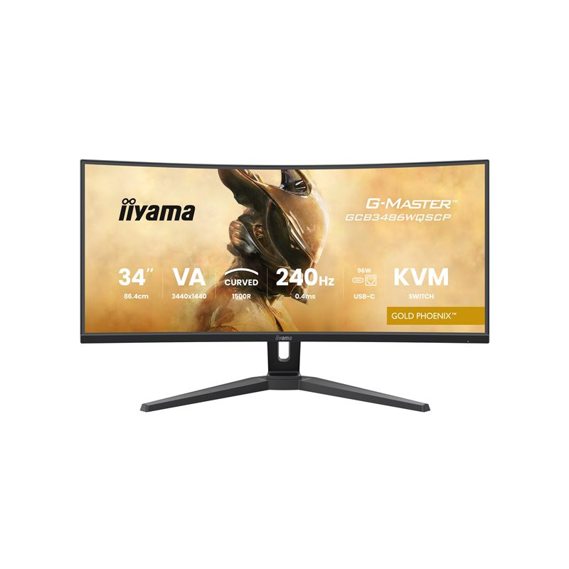 Écran LED - jeux - incurvé - 34" (31.4" visualisable) - 3440 x 1440 UWQHD @ 240 Hz - VA - 500 ... (GCB3486WQSCP-B1)_1