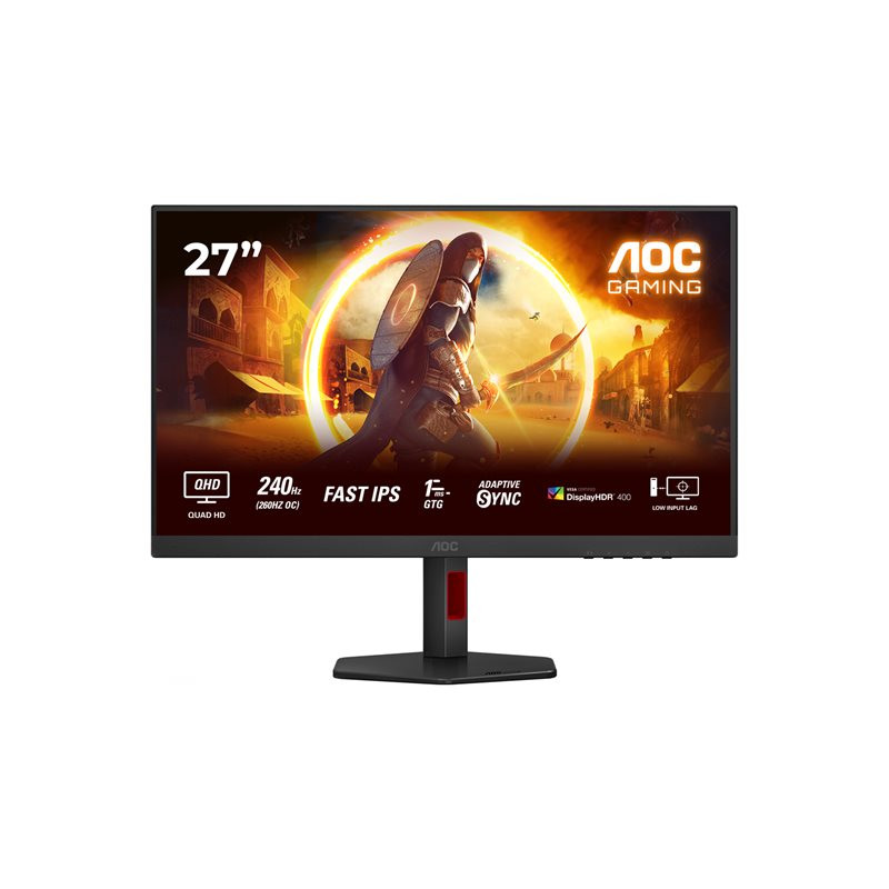 Écran LED - 27" - 2560 x 1440 QHD @ 240 Hz - Fast IPS - 400 cd - m² - DisplayHDR 400 - 0.3 ms - 2xHDMI... (Q27G4ZR)_1