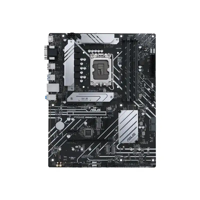 ASUS PRIME B660-PLUS D4 - Carte-mère - ATX - Socket LGA1700 - B660 Chipset - USB 3.2 Gen 1, USB 3.2... (90MB18X0-M1EAY0)_1