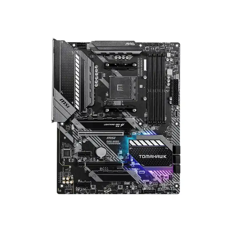 MSI - Carte-mère - ATX - Socket AM4 - AMD B550 Chipset - USB-C Gen2, USB-C Gen1, USB 3.2 Gen 1, U... (MAG B550 TOMAHAWK)_1