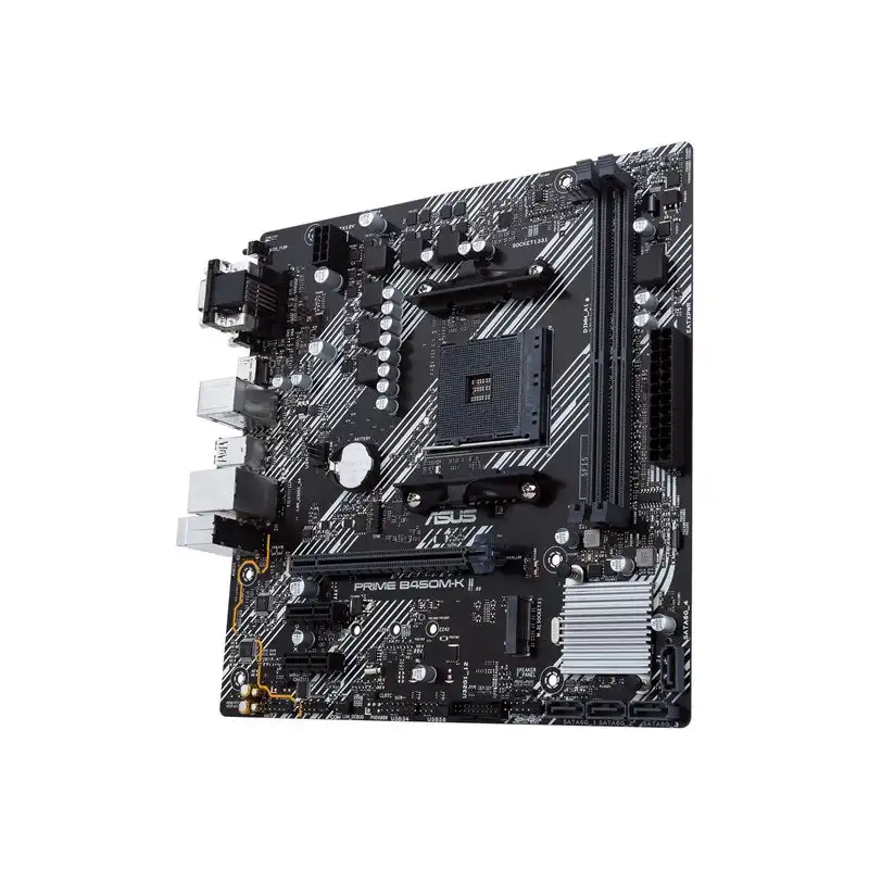 ASUS PRIME B450M-K II - Carte-mère - micro ATX - Socket AM4 - AMD B450 Chipset - USB 3.2 Gen 1 - Gi... (90MB1600-M0EAY0)_1