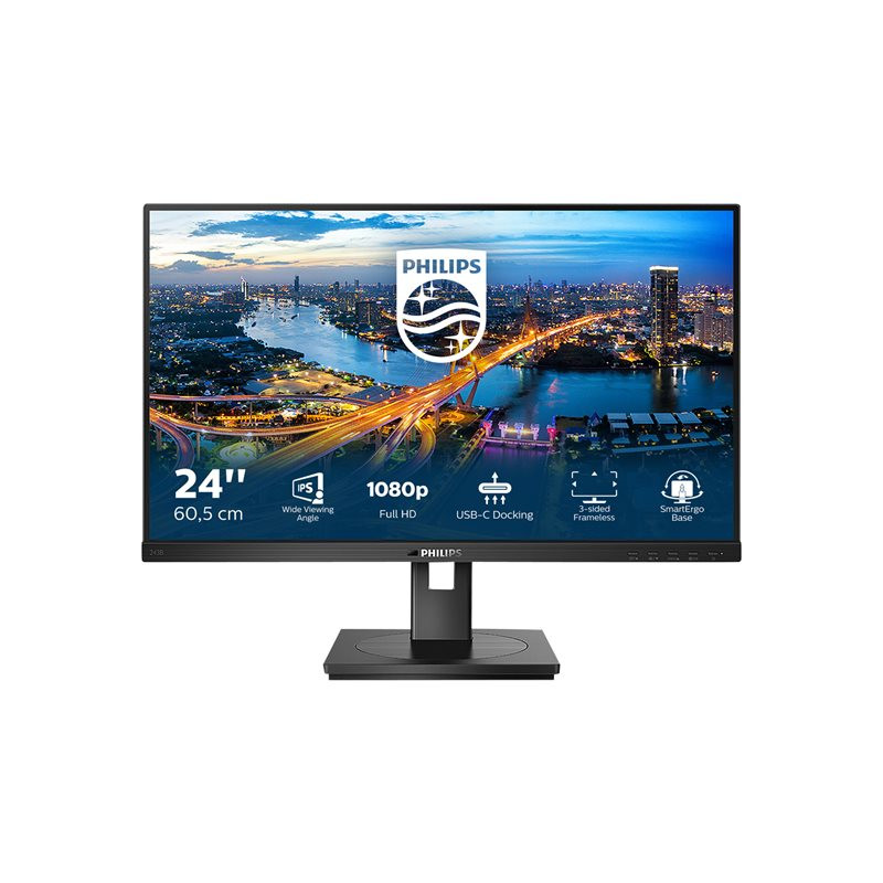 Écran LED - 24" (23.8" visualisable) - 1920 x 1080 Full HD (1080p) @ 75 Hz - IPS - 250 cd - m² - 1000... (243B1/00)_1