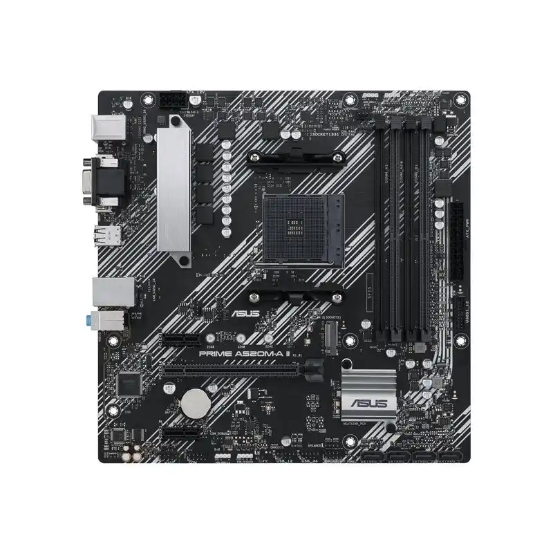 ASUS PRIME A520M-A II - Carte-mère - micro ATX - Socket AM4 - AMD A520 Chipset - USB 3.2 Gen 1 - Gi... (90MB17H0-M0EAY0)_1