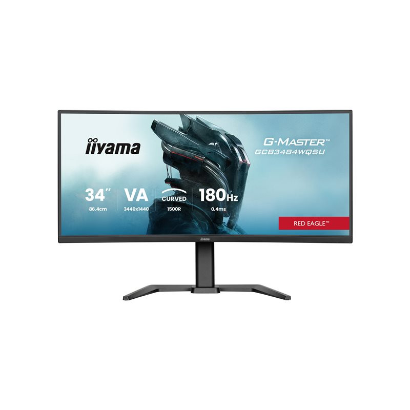 Écran LED - jeux - incurvé - 34" (31.4" visualisable) - 3440 x 1440 UWQHD @ 180 Hz - VA - 500 c... (GCB3484WQSU-B1)_1