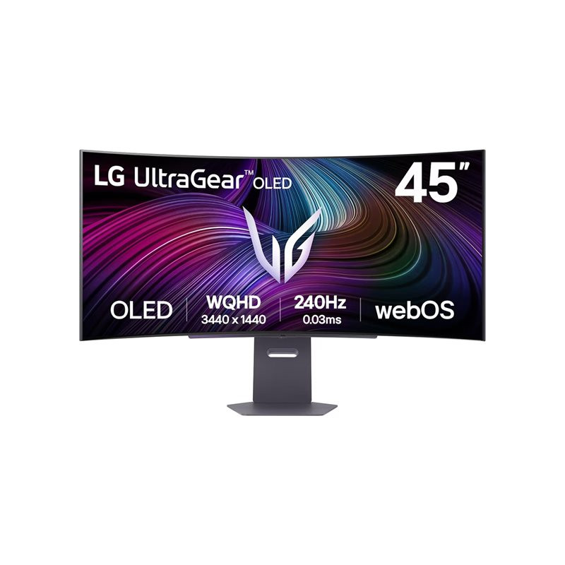 Moniteur OLED - jeux - incurvé - 45" (44.5" visualisable) - 3440 x 1440 UWQHD @ 240 Hz - 1300 cd - ... (45GX90SA-B)_1