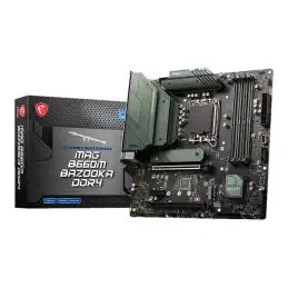 Carte-mère - micro ATX - Socket LGA1700 - B660 Chipset - USB-C Gen1, USB 3.2 Gen 1, USB 3.2 ... (MAG B660M BAZOOKA DDR4)_2