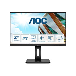 Écran LED - 27" - 2560 x 1440 QHD @ 75 Hz - IPS - 300 cd - m² - 1000:1 - 4 ms - HDMI, VGA, DisplayPort ... (Q27P2Q)_1