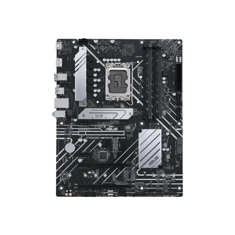 ASUS PRIME H670-PLUS D4 - Carte-mère - ATX - Socket LGA1700 - H670 Chipset - USB-C Gen2, USB 3.2 Ge... (90MB18W0-M0EAY0)_1